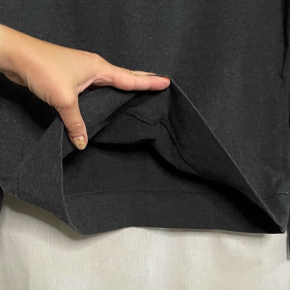 University of Michigan Wolverines Dark Gray, White & Gold Funnel Neck Pull-Over - Picture 9 of 15